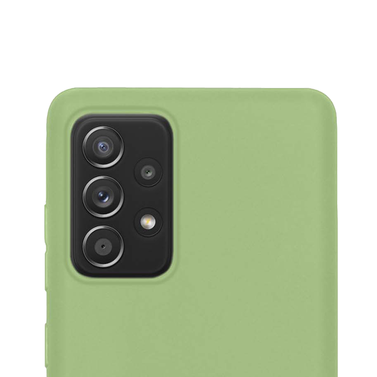 NoXx Hoes Geschikt voor Samsung A33 Hoesje Cover Siliconen Back Case Hoes - Groen