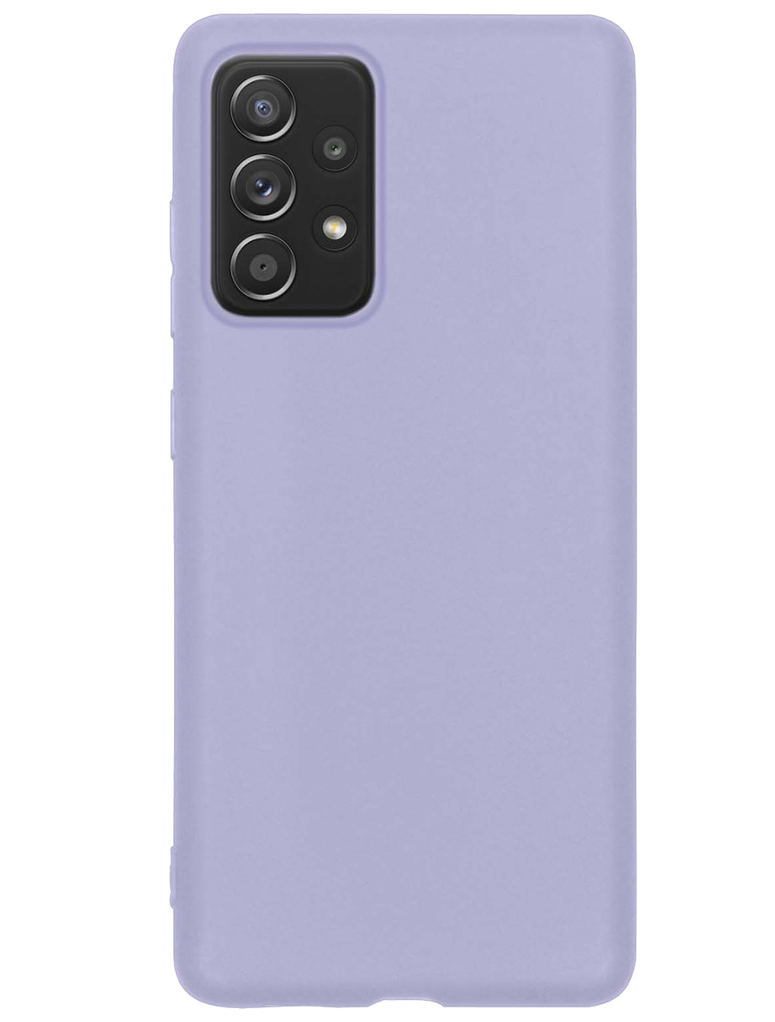 NoXx Hoes Geschikt voor Samsung A33 Hoesje Cover Siliconen Back Case Hoes - Lila