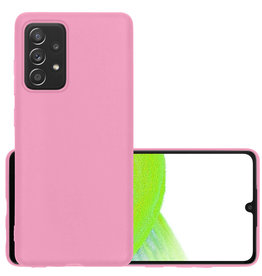NoXx NoXx Samsung Galaxy A33 Hoesje Siliconen - Lichtroze
