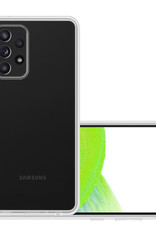 NoXx Hoes Geschikt voor Samsung A33 Hoesje Cover Siliconen Back Case Hoes - Transparant