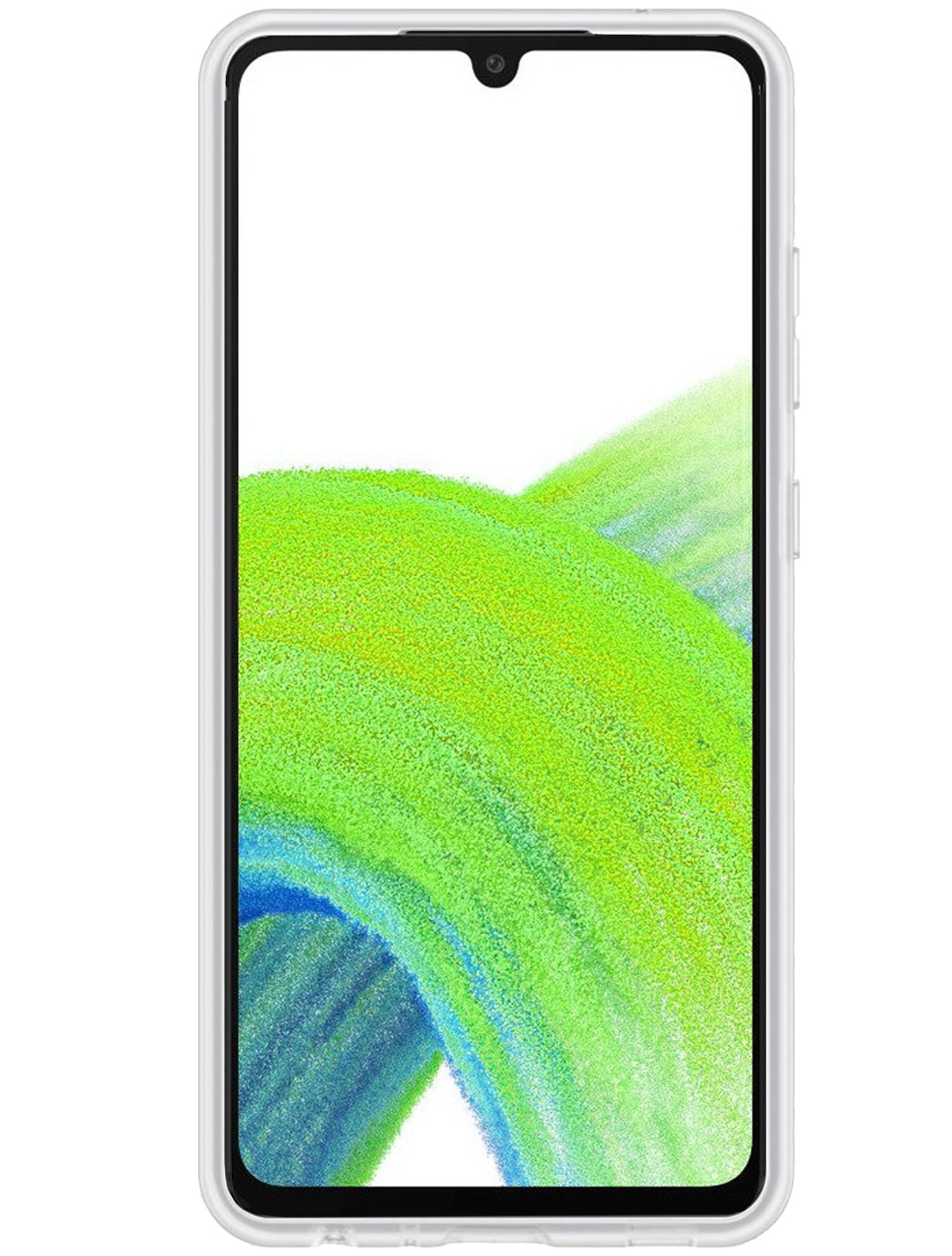 NoXx Hoes Geschikt voor Samsung A33 Hoesje Cover Siliconen Back Case Hoes - Transparant