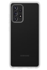 NoXx Hoes Geschikt voor Samsung A33 Hoesje Cover Siliconen Back Case Hoes - Transparant