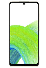 NoXx Hoes Geschikt voor Samsung A33 Hoesje Cover Siliconen Back Case Hoes - Wit