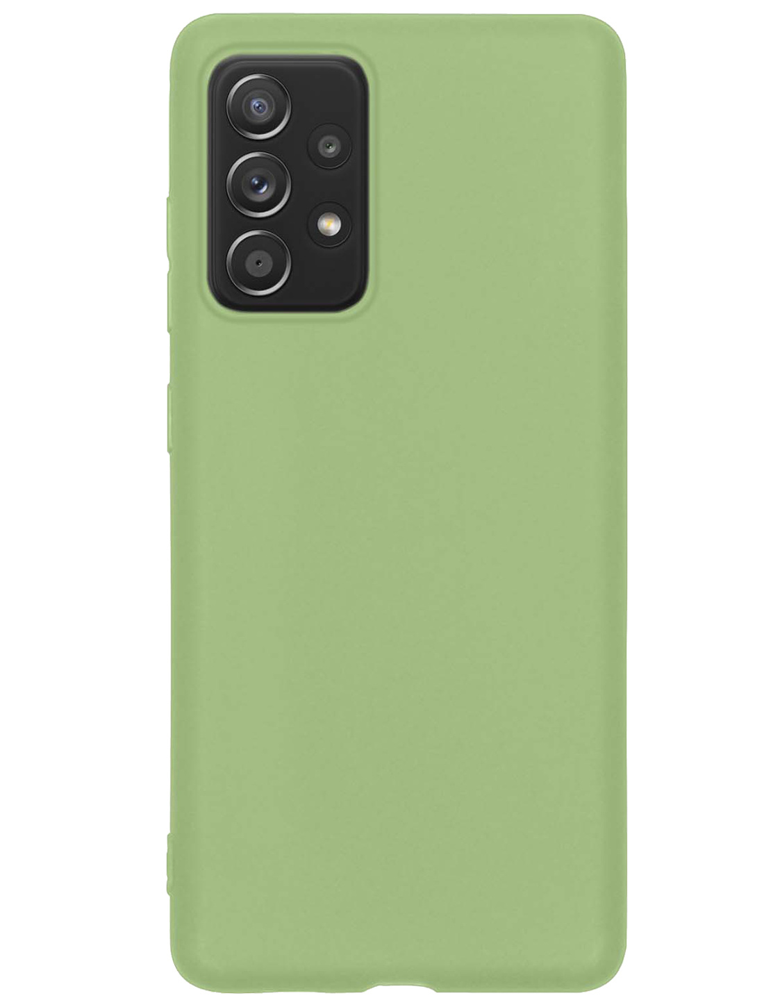 NoXx Hoes Geschikt voor Samsung A33 Hoesje Cover Siliconen Back Case Hoes - Groen - 2x