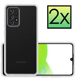 NoXx NoXx Samsung Galaxy A33 Hoesje Siliconen - Transparant - 2 PACK