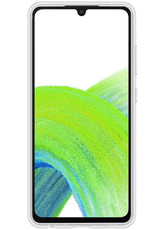 NoXx Hoes Geschikt voor Samsung A33 Hoesje Cover Siliconen Back Case Hoes - Transparant - 2x