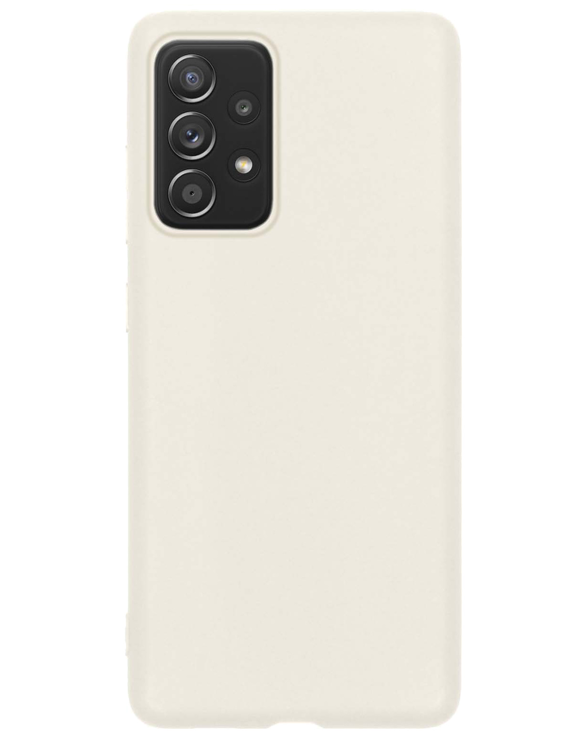 NoXx Hoes Geschikt voor Samsung A33 Hoesje Cover Siliconen Back Case Hoes - Wit - 2x