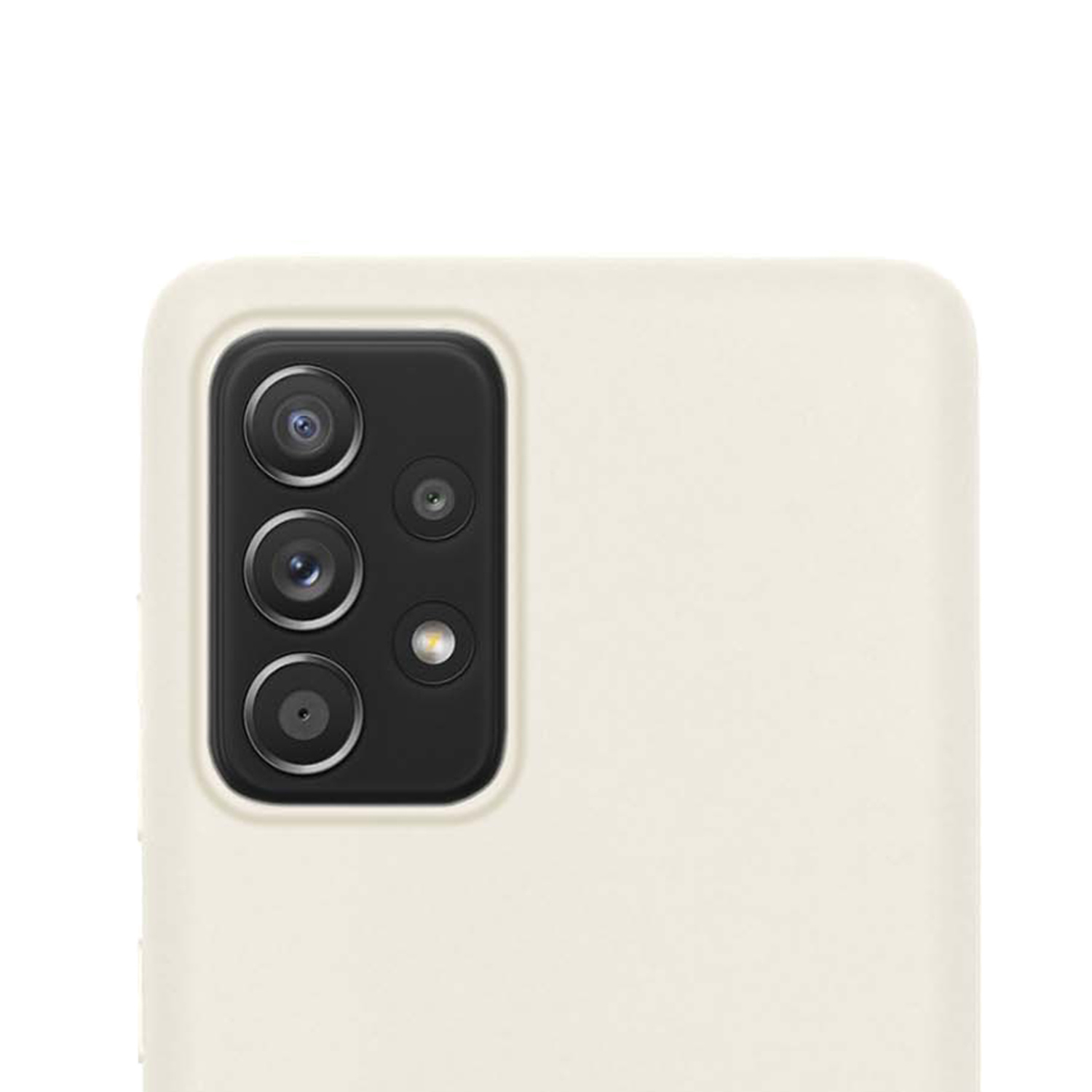 NoXx Hoes Geschikt voor Samsung A33 Hoesje Cover Siliconen Back Case Hoes - Wit - 2x