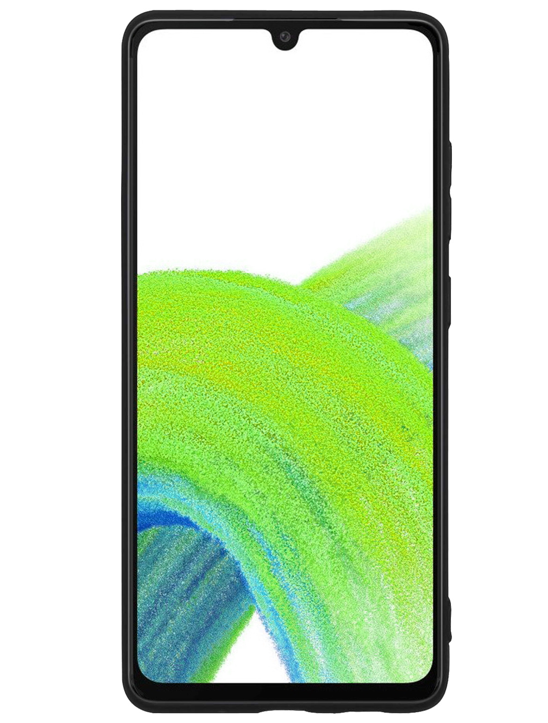 NoXx Hoes Geschikt voor Samsung A33 Hoesje Cover Siliconen Back Case Hoes - Zwart - 2x