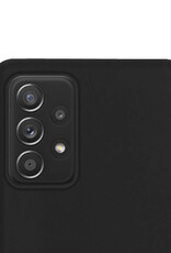 NoXx Hoes Geschikt voor Samsung A33 Hoesje Cover Siliconen Back Case Hoes - Zwart - 2x