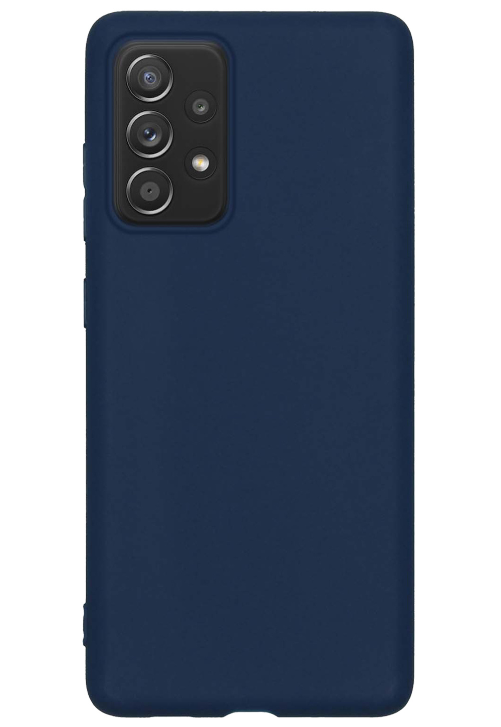 Nomfy Hoesje Geschikt voor Samsung A33 Hoesje Siliconen Cover Case - Hoes Geschikt voor Samsung Galaxy A33 Hoes Back Case - Donkerblauw