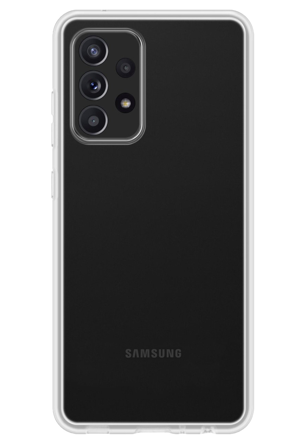 Nomfy Hoesje Geschikt voor Samsung A33 Hoesje Siliconen Cover Case - Hoes Geschikt voor Samsung Galaxy A33 Hoes Back Case - Transparant