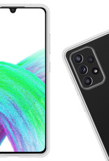 Nomfy Hoesje Geschikt voor Samsung A33 Hoesje Siliconen Cover Case - Hoes Geschikt voor Samsung Galaxy A33 Hoes Back Case - 2-PACK - Transparant