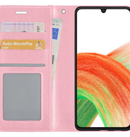 BASEY. BASEY. Samsung Galaxy A33 Hoesje Bookcase - Lichtroze