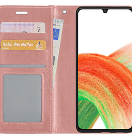 BASEY. BASEY. Samsung Galaxy A33 Hoesje Bookcase - Rose Goud
