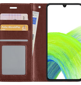 NoXx NoXx Samsung Galaxy A33 Hoesje Bookcase - Bruin