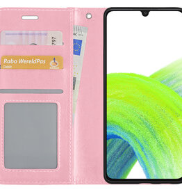 NoXx NoXx Samsung Galaxy A33 Hoesje Bookcase - Lichtroze