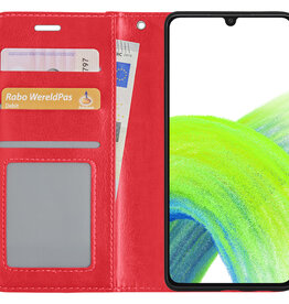 NoXx NoXx Samsung Galaxy A33 Hoesje Bookcase - Rood