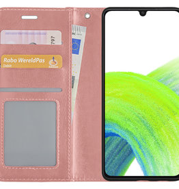 NoXx NoXx Samsung Galaxy A33 Hoesje Bookcase - Rose Goud