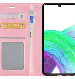 Nomfy Nomfy Samsung Galaxy A33 Hoesje Bookcase - Lichtroze