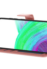 Nomfy Hoesje Geschikt voor Samsung A33 Hoes Bookcase Flipcase Book Cover - Hoes Geschikt voor Samsung Galaxy A33 Hoesje Book Case - Rosé goud
