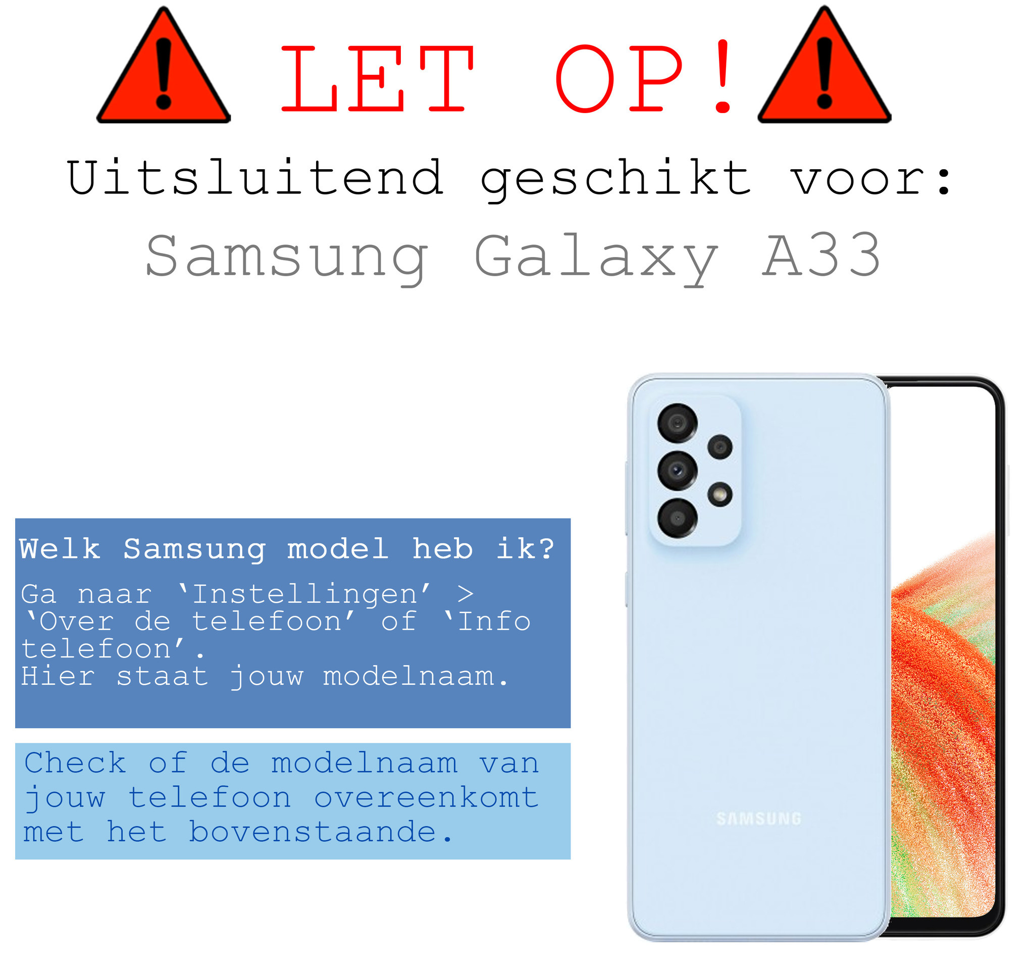 BASEY. Hoes Geschikt voor Samsung A33 Hoesje Siliconen Back Cover Case Met 2x Screenprotector - Hoesje Geschikt voor Samsung Galaxy A33 Hoes Cover Hoesje - Wit