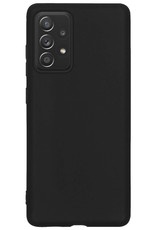 Samsung Galaxy A33 Hoesje Siliconen Met 2x Screenprotector - Samsung Galaxy A33 Case Hoes Met 2x Screenprotector - Zwart