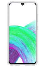 Nomfy Hoesje Geschikt voor Samsung A33 Hoesje Siliconen Cover Case Met Screenprotector - Hoes Geschikt voor Samsung Galaxy A33 Hoes Back Case - Transparant