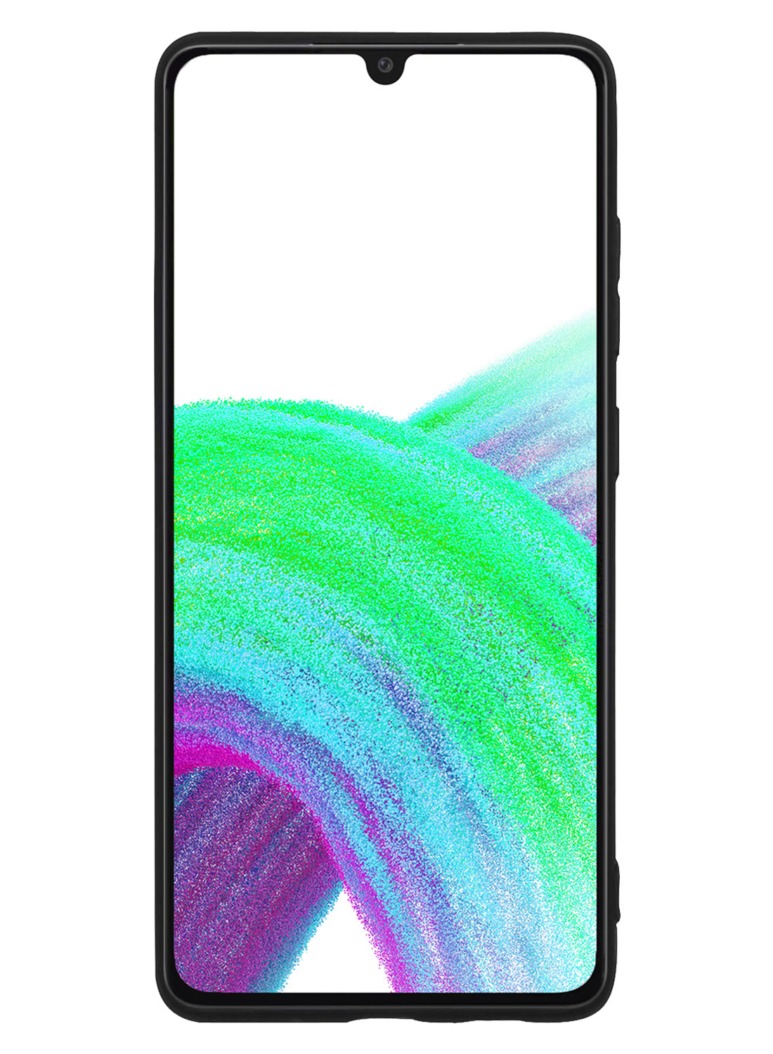 Nomfy Hoesje Geschikt voor Samsung A33 Hoesje Siliconen Cover Case Met Screenprotector - Hoes Geschikt voor Samsung Galaxy A33 Hoes Back Case - Zwart
