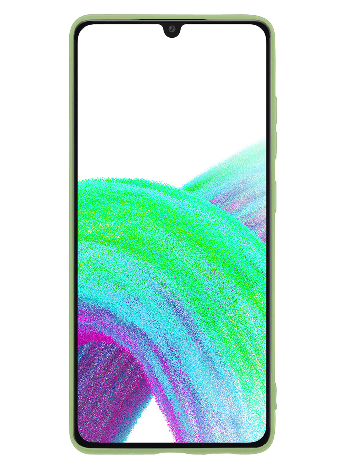 Nomfy Hoesje Geschikt voor Samsung A33 Hoesje Siliconen Cover Case Met 2x Screenprotector - Hoes Geschikt voor Samsung Galaxy A33 Hoes Back Case - Groen