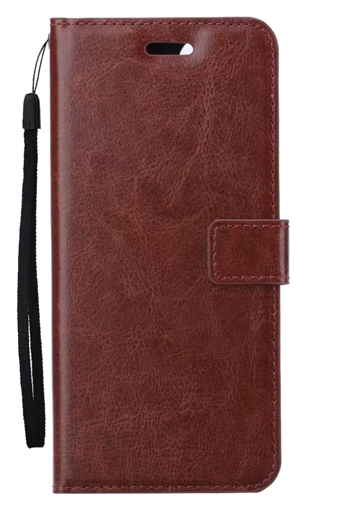 Nomfy Hoesje Geschikt voor Samsung A33 Hoes Bookcase Flipcase Book Cover Met Screenprotector - Hoes Geschikt voor Samsung Galaxy A33 Hoesje Book Case - Bruin