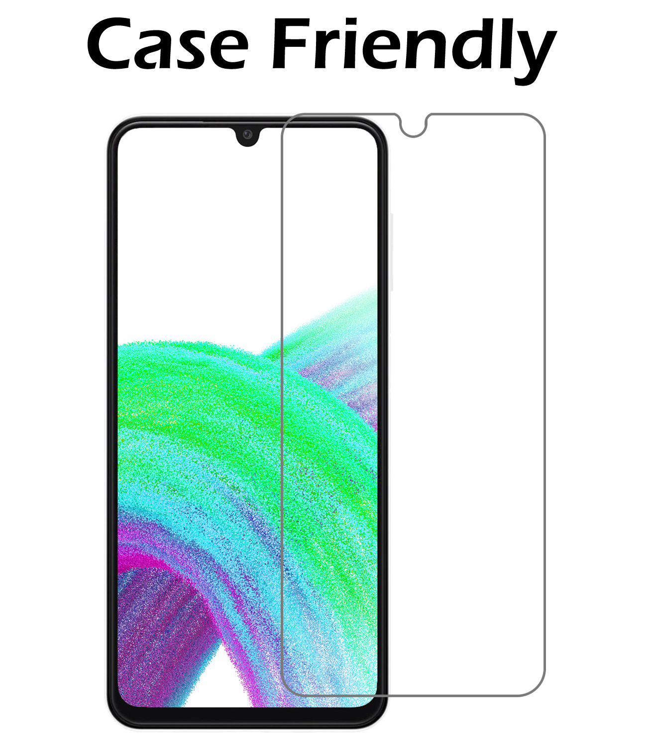 Nomfy Hoesje Geschikt voor Samsung A33 Hoes Bookcase Flipcase Book Cover Met Screenprotector - Hoes Geschikt voor Samsung Galaxy A33 Hoesje Book Case - Rosé goud