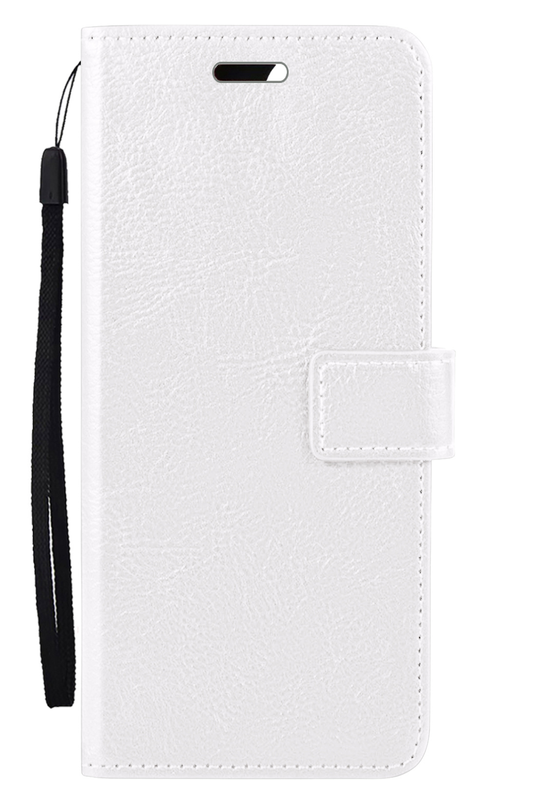 Nomfy Hoesje Geschikt voor Samsung A33 Hoes Bookcase Flipcase Book Cover Met Screenprotector - Hoes Geschikt voor Samsung Galaxy A33 Hoesje Book Case - Wit