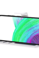 Nomfy Hoesje Geschikt voor Samsung A33 Hoes Bookcase Flipcase Book Cover Met Screenprotector - Hoes Geschikt voor Samsung Galaxy A33 Hoesje Book Case - Wit