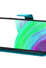 Nomfy Hoesje Geschikt voor Samsung A33 Hoes Bookcase Flipcase Book Cover Met 2x Screenprotector - Hoes Geschikt voor Samsung Galaxy A33 Hoesje Book Case - Turquoise