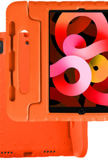 BASEY. Hoesje Geschikt voor iPad Air 2022 Hoesje Kinder Hoes Shockproof Kinderhoes - Kindvriendelijk Hoesje Geschikt voor iPad Air 5 2022 Hoes Kids Case - Oranje