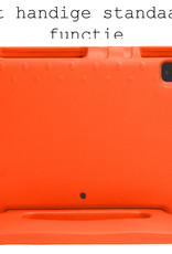BASEY. Hoesje Geschikt voor iPad Air 2022 Hoesje Kinder Hoes Shockproof Kinderhoes - Kindvriendelijk Hoesje Geschikt voor iPad Air 5 2022 Hoes Kids Case - Oranje