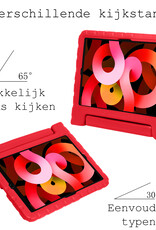 BASEY. Hoesje Geschikt voor iPad Air 2022 Hoesje Kinder Hoes Shockproof Kinderhoes - Kindvriendelijk Hoesje Geschikt voor iPad Air 5 2022 Hoes Kids Case - Rood