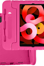 BASEY. Hoesje Geschikt voor iPad Air 2022 Hoesje Kinder Hoes Shockproof Kinderhoes - Kindvriendelijk Hoesje Geschikt voor iPad Air 5 2022 Hoes Kids Case - Roze