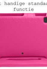 BASEY. Hoesje Geschikt voor iPad Air 2022 Hoesje Kinder Hoes Shockproof Kinderhoes - Kindvriendelijk Hoesje Geschikt voor iPad Air 5 2022 Hoes Kids Case - Roze