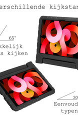 BASEY. Hoesje Geschikt voor iPad Air 2022 Hoesje Kinder Hoes Shockproof Kinderhoes - Kindvriendelijk Hoesje Geschikt voor iPad Air 5 2022 Hoes Kids Case - Zwart