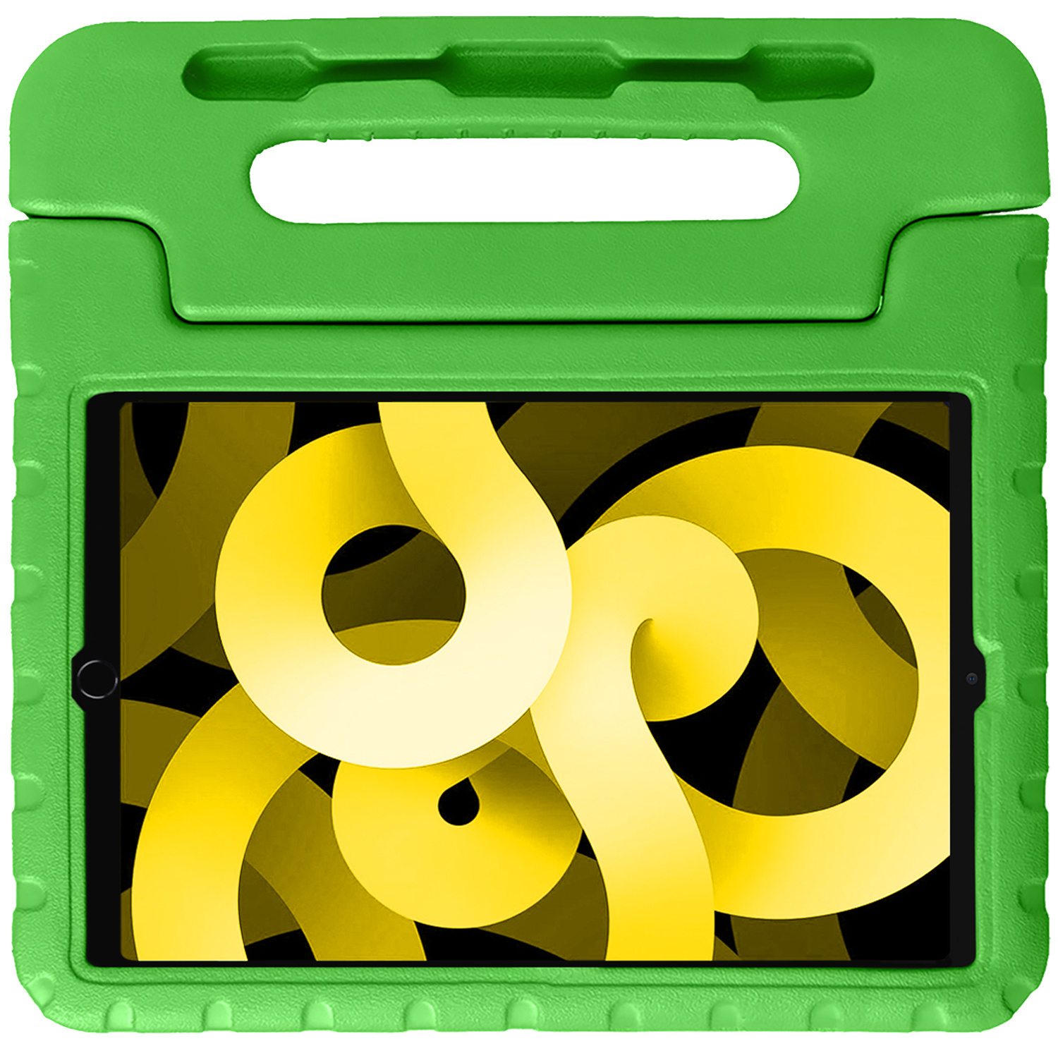 NoXx Hoesje Geschikt voor iPad Air 2022 Hoesje Kinderhoes Shockproof Hoes Kids Case - Groen