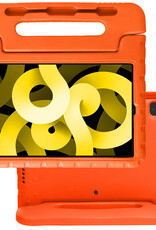 NoXx Hoesje Geschikt voor iPad Air 2022 Hoesje Kinderhoes Shockproof Hoes Kids Case - Oranje