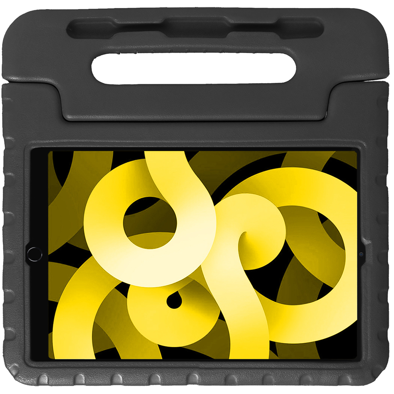 NoXx Hoesje Geschikt voor iPad Air 2022 Hoesje Kinderhoes Shockproof Hoes Kids Case - Zwart