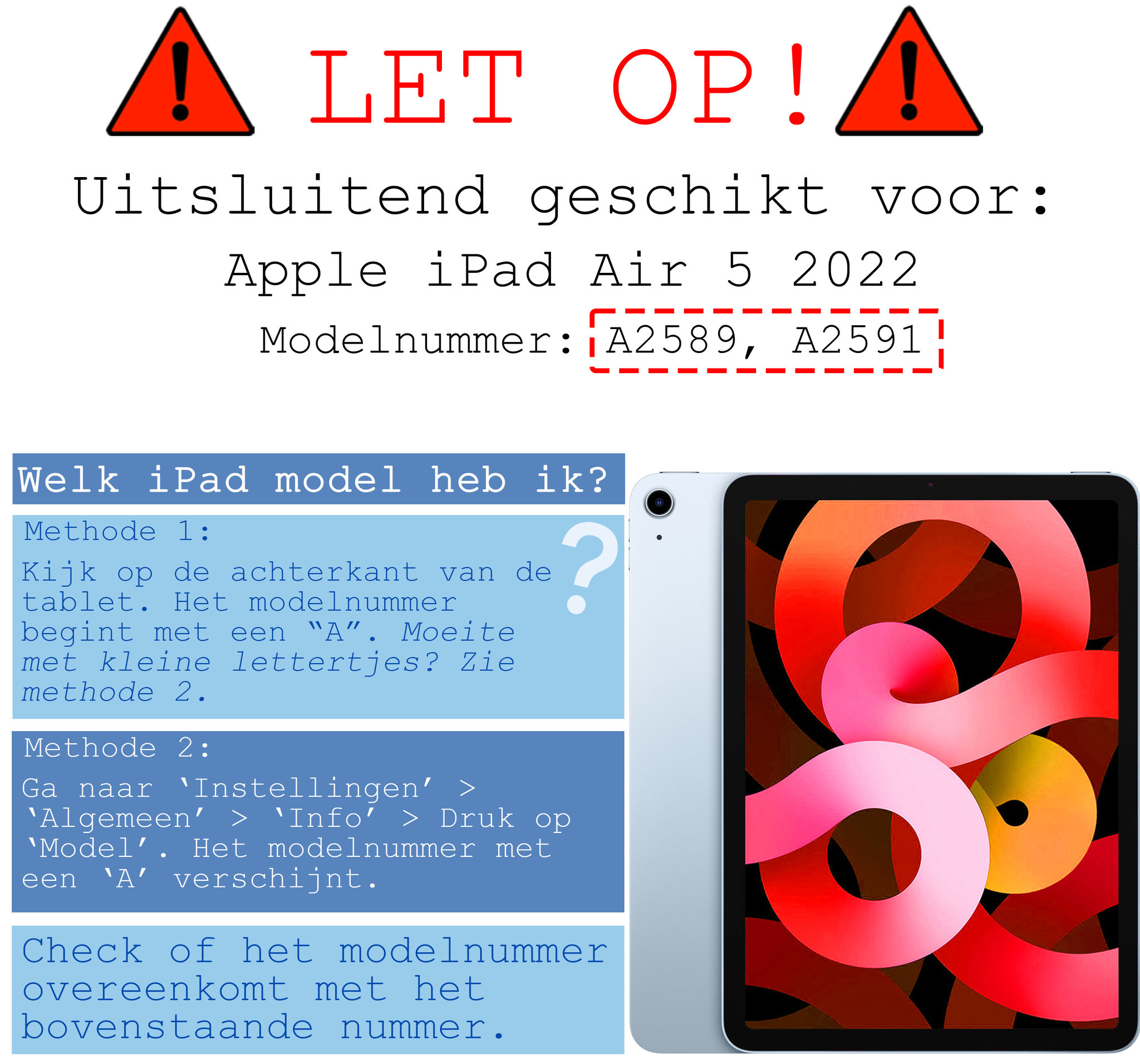 BASEY. Hoesje Geschikt voor iPad Air 2022 Hoesje Kinder Hoes Shockproof Kinderhoes Met Screenprotector - Kindvriendelijk Hoesje Geschikt voor iPad Air 5 2022 Hoes Kids Case - Oranje