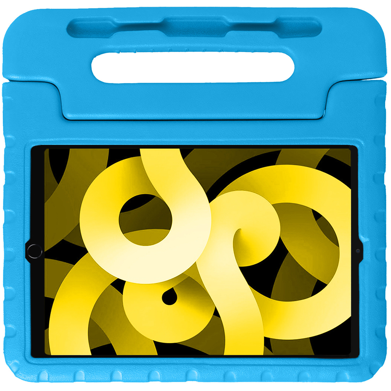 NoXx Hoesje Geschikt voor iPad Air 2022 Hoesje Kinderhoes Shockproof Hoes Kids Case Met Screenprotector - Blauw