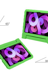 Nomfy Hoes Geschikt voor iPad Air 2022 Hoes Bumper Kindvriendelijk Kids Case Kinderhoes Met Screenprotector - Hoesje Geschikt voor iPad Air 5 2022 Hoesje Shockproof Cover Hoes - Groen