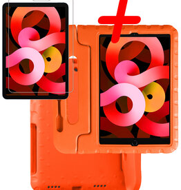 BASEY. BASEY. iPad Air 5 Kinderhoes Met Screenprotector - Oranje