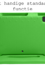 BASEY. Hoesje Geschikt voor iPad Air 2022 Hoesje Kinder Hoes Shockproof Kinderhoes Met 2x Screenprotector - Kindvriendelijk Hoesje Geschikt voor iPad Air 5 2022 Hoes Kids Case - Groen