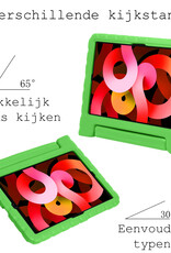 BASEY. Hoesje Geschikt voor iPad Air 2022 Hoesje Kinder Hoes Shockproof Kinderhoes Met 2x Screenprotector - Kindvriendelijk Hoesje Geschikt voor iPad Air 5 2022 Hoes Kids Case - Groen